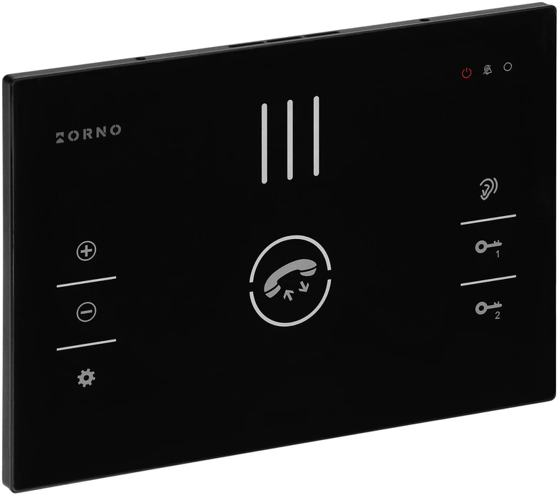 Orno SANDI, vienos šeimos domofono komplektas, be ragelio, 2 laidų, užšifruotas, RFID, juodas
