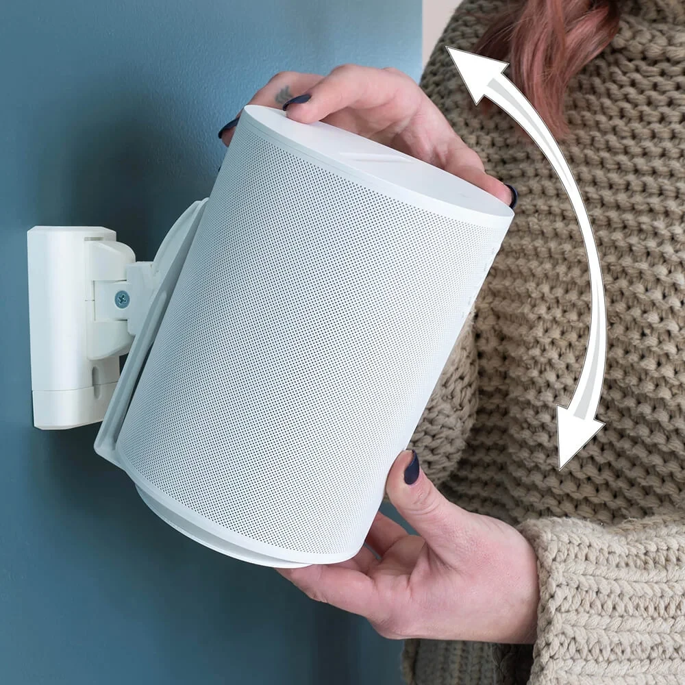 „Sanus“ pakreipiamas ir pasukamas sieninis laikiklis, skirtas „Sonos Era 100™“ – vienas