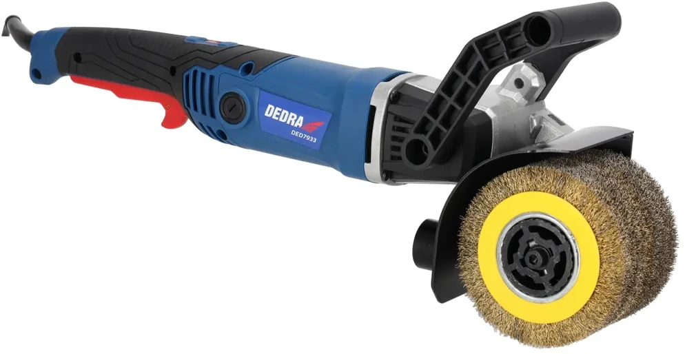 Dedra Satyniarka 1300 W laidinis poliravimo įrankis, metalinis ir nailoninis šepetys
