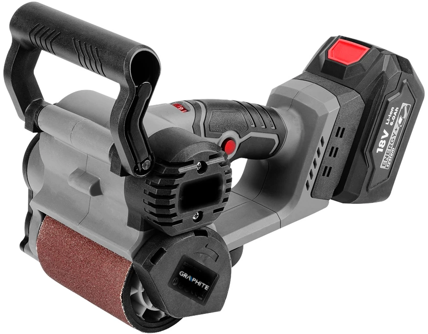 Plokštuminis šlifuoklis Graphite 58GE137; 18 V (be akumuliatoriaus ir pakrovėjo)