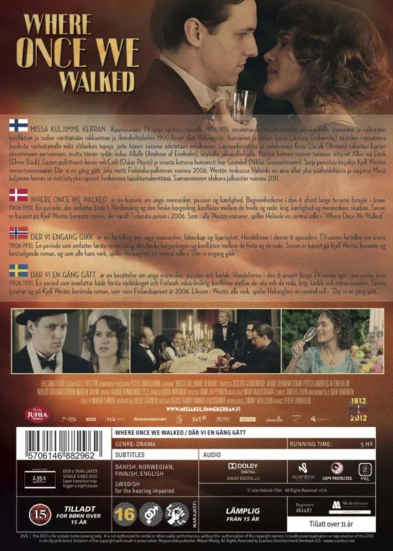 Scanbox Kur kadaise vaikščiojome: Visos 6 serijos (2 diskų) DVD dėžutės rinkinys