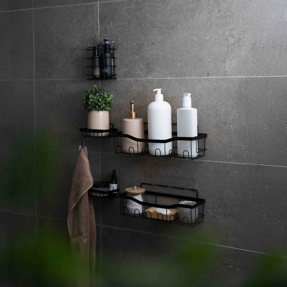 „Scandinavian Collection“ – vonios kambario pakabinamų baldų komplektas – juodas