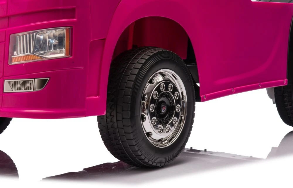 Lean Cars Akumuliatorinis automobilis vaikams Scania 500R HL698 Rožinis 4x4