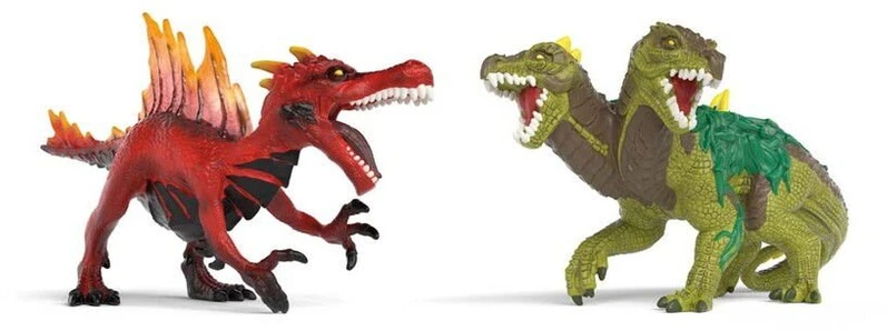 Schleich Fire Saurian prieš Jungle Lizardxa0 (70834)