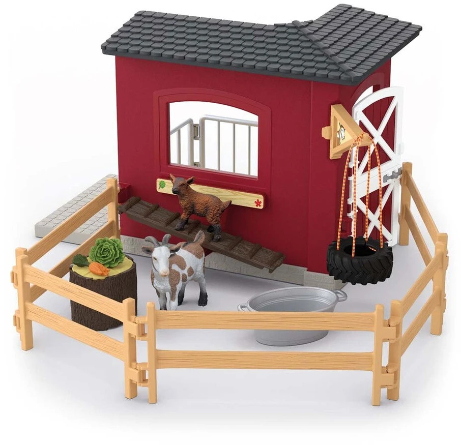 Figūrėlių rinkinys su ožkų tvartu Farm World Schleich