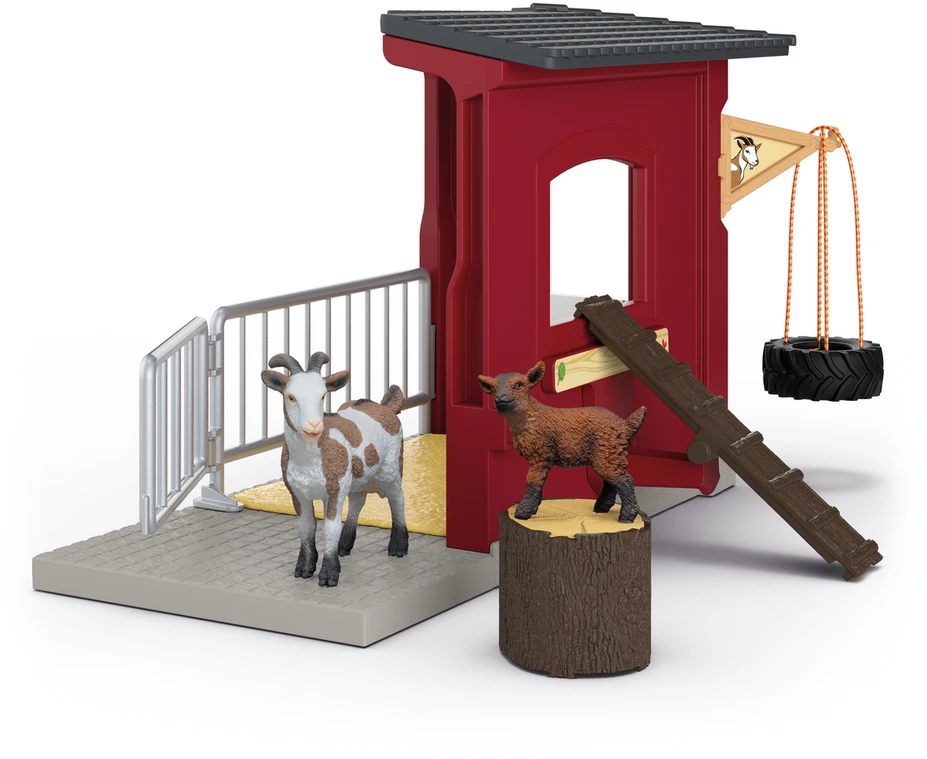 Figūrėlių rinkinys su ožkų tvartu Farm World Schleich