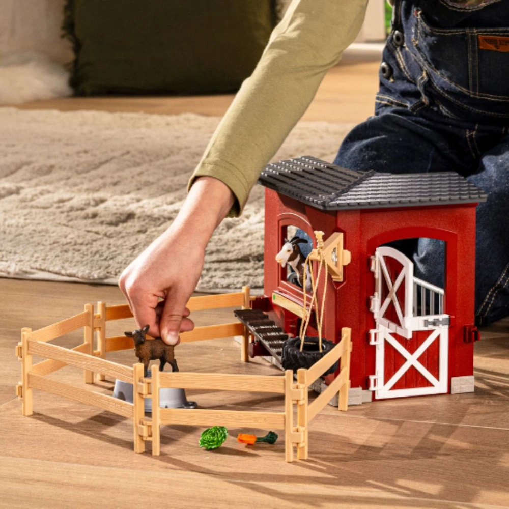 Figūrėlių rinkinys su ožkų tvartu Farm World Schleich