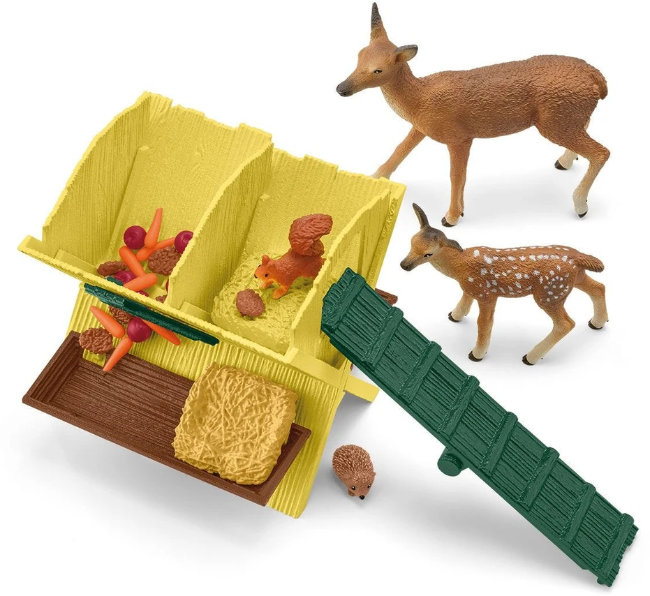 Schleich - Ūkio pasaulis - Miško gyvūnų maitinimas (42658)