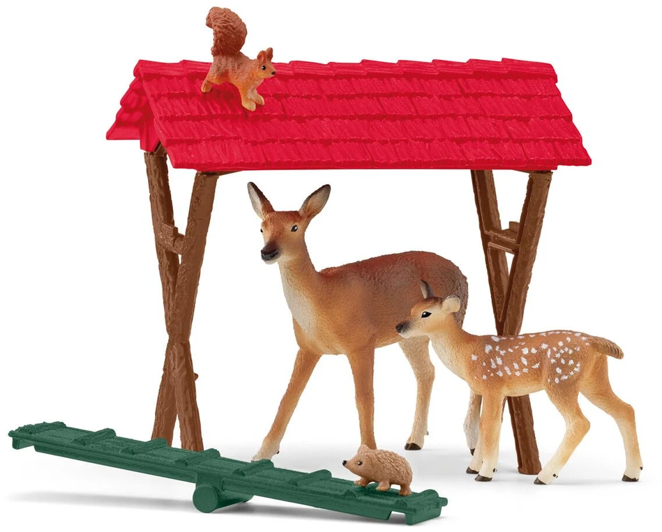 Schleich - Ūkio pasaulis - Miško gyvūnų maitinimas (42658)