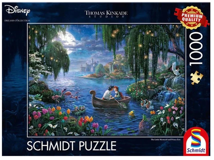 Schmidt Dėlionė 1000 vnt. - Thomas Kinkade: Undinėlė ir princas Erikas