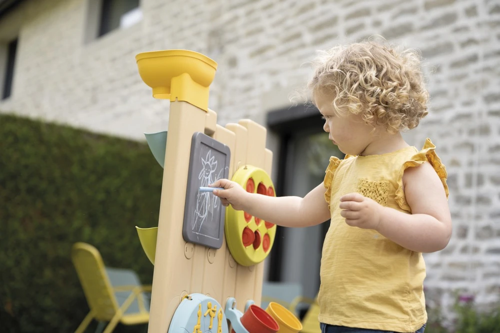 Smoby dvigubos rūšies veiklos siena - Montessori manipuliacija