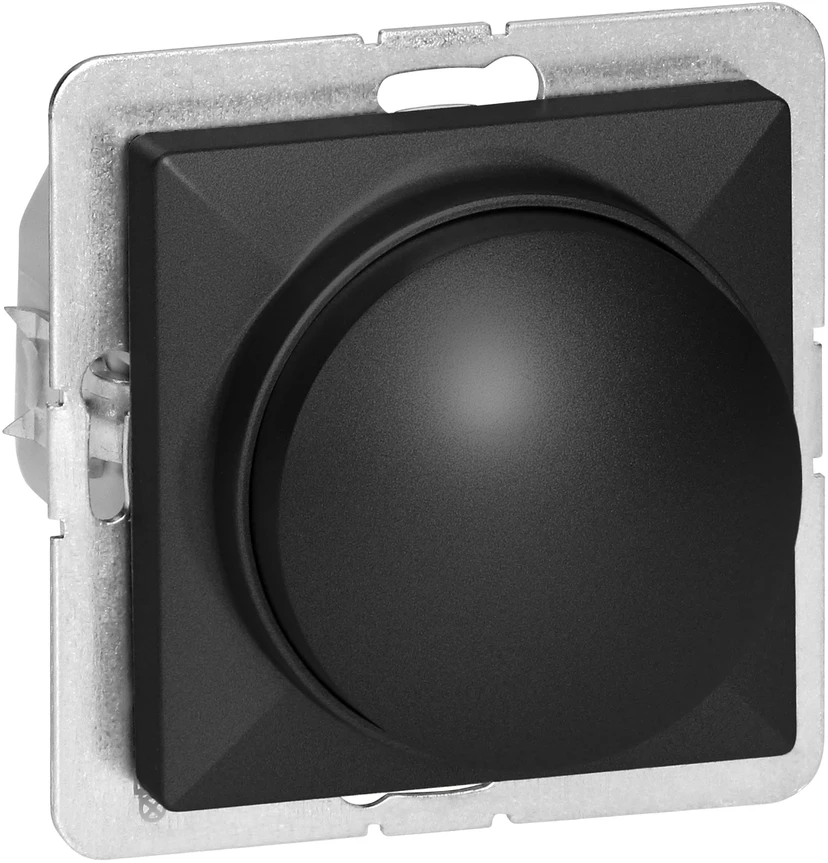 Ściemniacz „Pearl“ LED rotacinis reguliatorius, 230 V, 50 Hz, Pmin: 3 W, Pmax: 35 W, SO-1P/LED, juodas