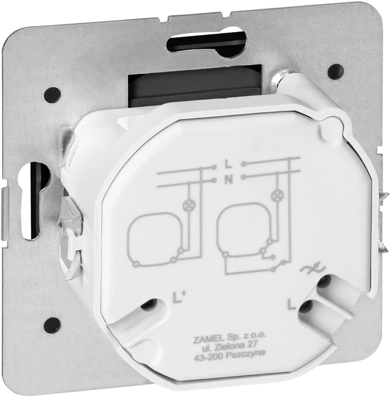 Ściemniacz „Pearl“ LED rotacinis reguliatorius, 230 V, 50 Hz, Pmin: 3 W, Pmax: 35 W, SO-1P/LED, juodas