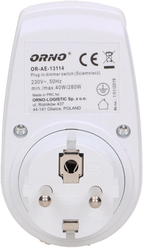 TAMSINTUVAS SU TINKLINIU LIZDU OR-AE-13114 230 V ORNO