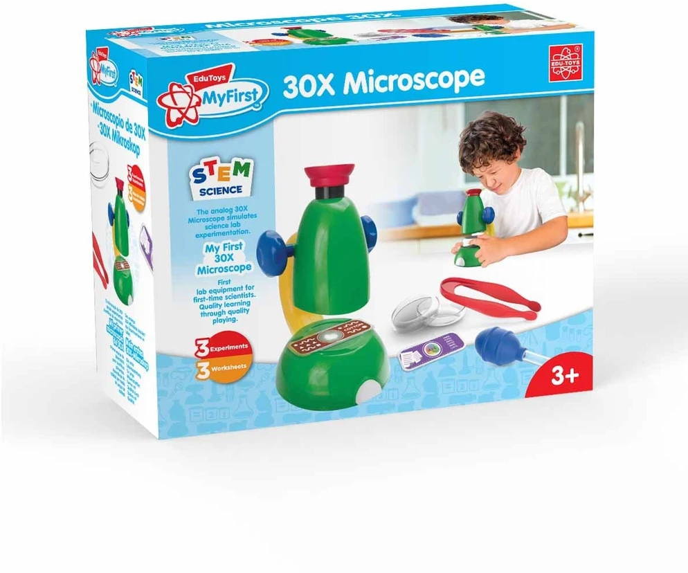 SCIENCE MOKSLAS – Mano pirmasis 30 kartų didinantis mikroskopas (180030)