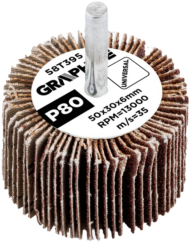 Ściernica Plokštelinis šlifavimo diskas su kotu 50 x 30 x 6 mm, P80