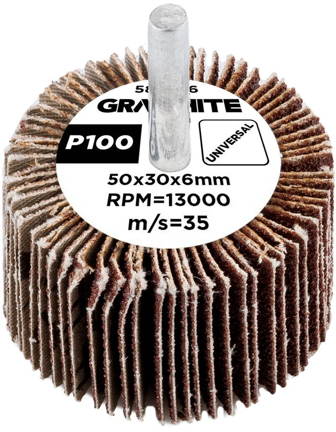 Ściernica Plokštelinis šlifavimo diskas su kotu 50 x 30 x 6 mm, P100
