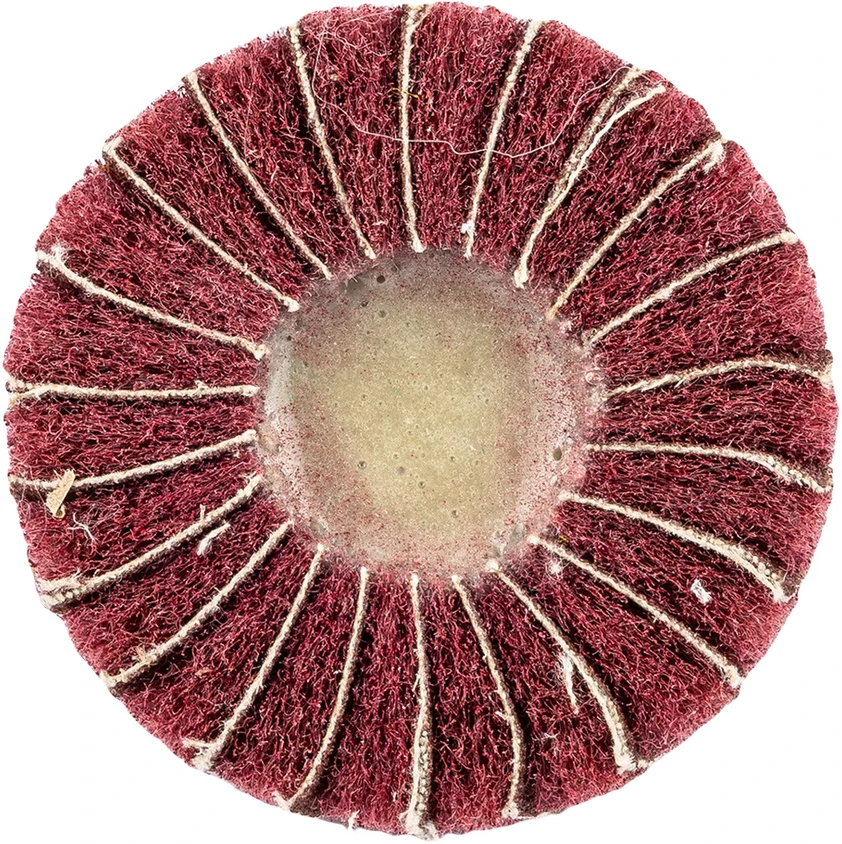 Ściernica Plokštelinis šlifavimo diskas su abrazyvine vilna, kotas 60 x 25 x 6 mm, P80