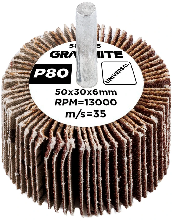 Ściernica Plokštelinis šlifavimo diskas su kotu 50 x 30 x 6 mm, P80