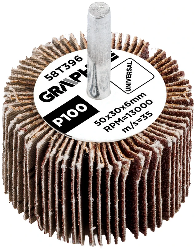 Ściernica Plokštelinis šlifavimo diskas su kotu 50 x 30 x 6 mm, P100