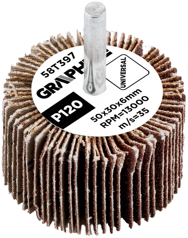 Ściernica Plokštelinis šlifavimo diskas su kotu 50 x 30 x 6 mm, P120
