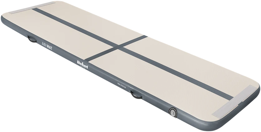 Gimnastikos, akrobatikos takelis Airtrack REBEL 400x100x10 - pilkas
