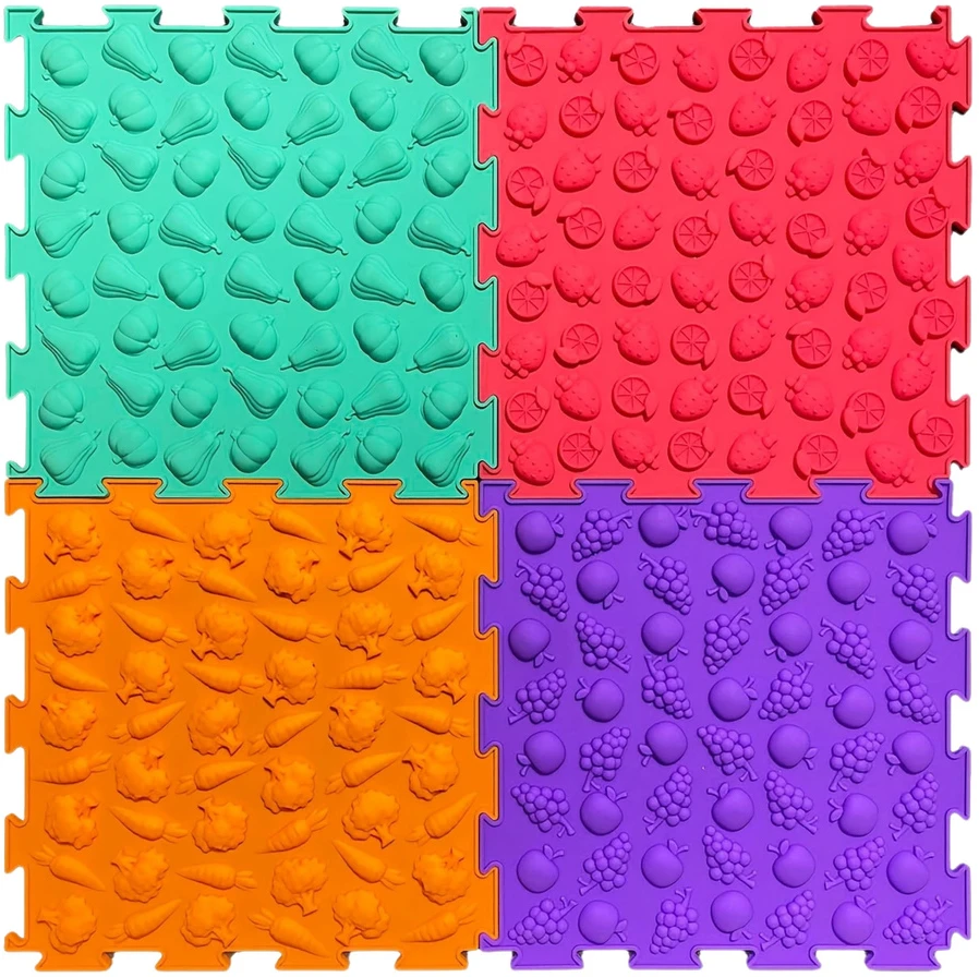 Dėlionė Lean Toys Sensorinis takas 24,5 cm 10 vnt.