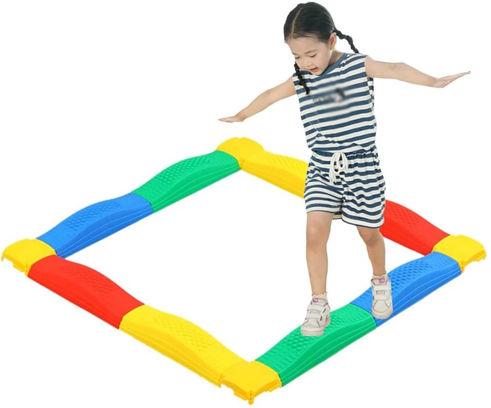 Lean Toys Jutiminis Balansas Sujungiamų Takelių Rinkinys 16 Dėžių + 4 Jungtys