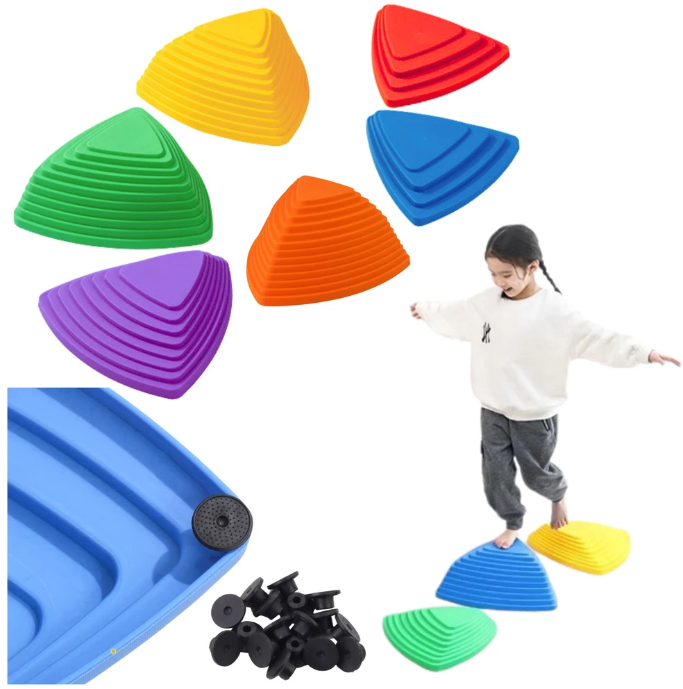 Lean Toys Pusiausvyros akmenys vaikams, 6 vnt.
