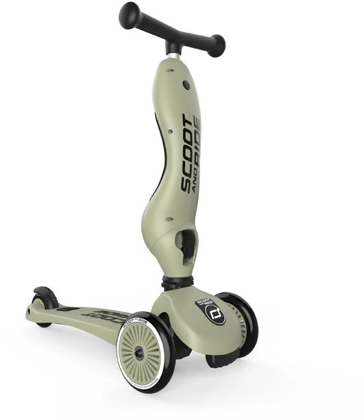 „Scoot and Ride“ – 2 viename balansinis dviratis / paspirtukas – alyvuogių spalvos (SR-00001)