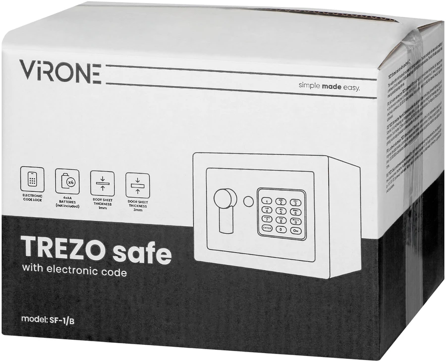 Sejf/ TREZO elektroninis kodinis seifas, mažas