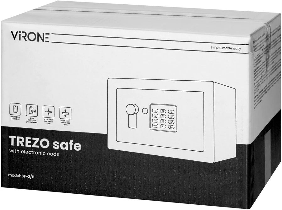 Sejf/ TREZO elektroninis kodinis seifas, vidutinio dydžio