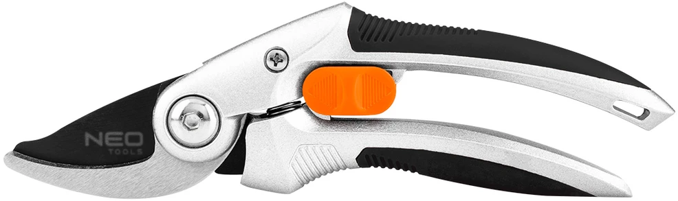 Sekator Šakės genėtuvas 210 mm, ilgis iki 20 mm, aliuminis, TPR guma dengta rankena