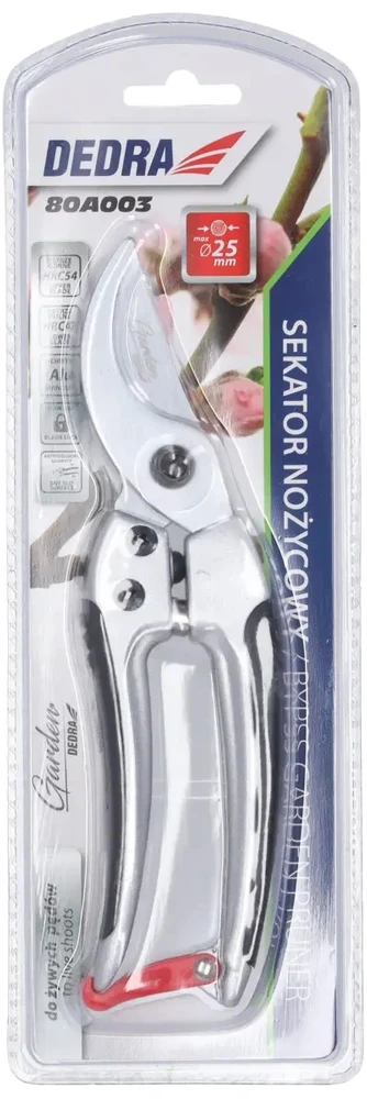 Dedra Sekator Žirklinis genėtuvas gyviems ūgliams, pjovimo storis maks. 25 mm