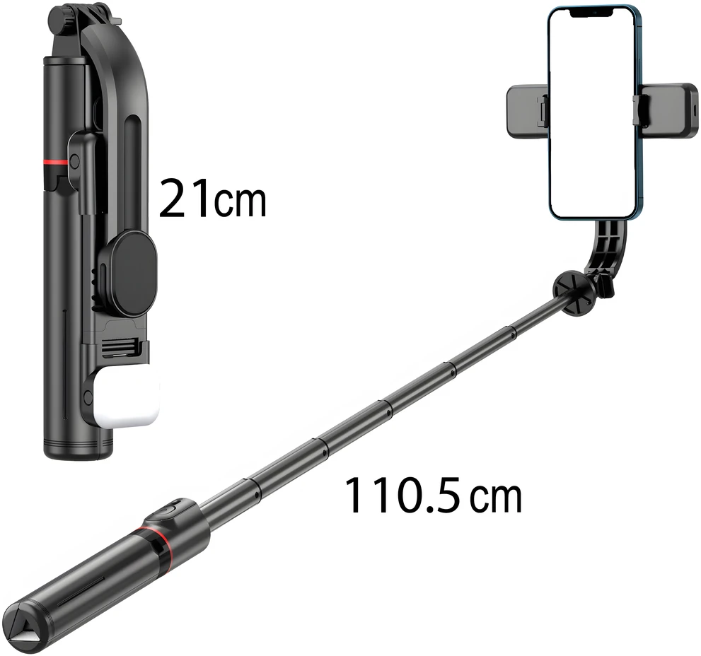 Selfie Asmenukių lazdelė S110 Pro, trikoja 110,5 cm