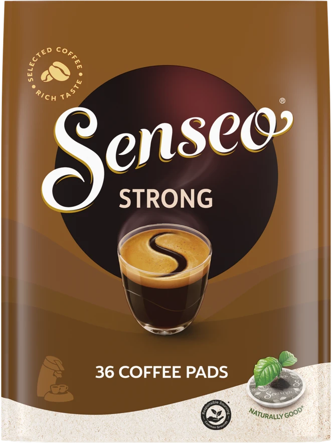 Kavos pagalvėlės Jacobs Douwe Egberts SENSEO® STRONG, 36 vnt.