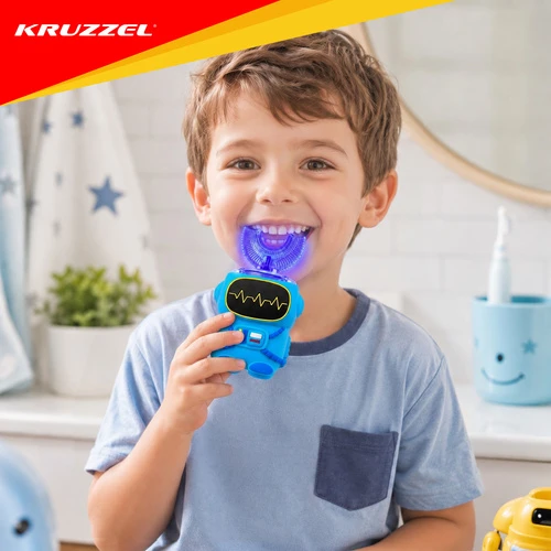 Šepetėlis soniczna vaikams - robot Kruzzel