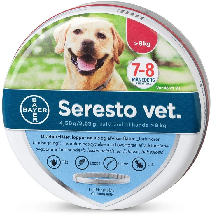 Seresto - Seresto Vet - Blusų antkaklis - šuniui +8kg