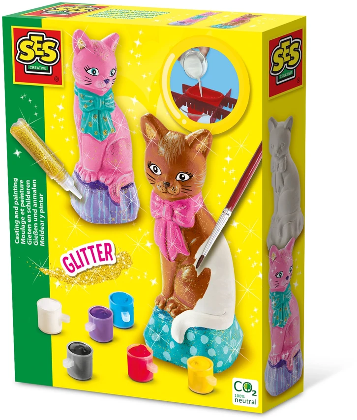 SES Creative - Liejimas ir dažymas - Katė - (S01218)