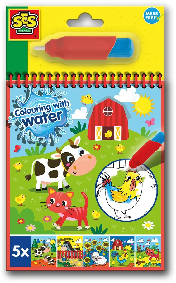 SES Creative - Spalvinimas vandeniu - Ūkio spalvinimo knygelė - (S00132)