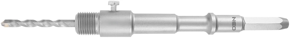 Šešiakampis adapteris ir M22 200 mm centravimo grąžtas
