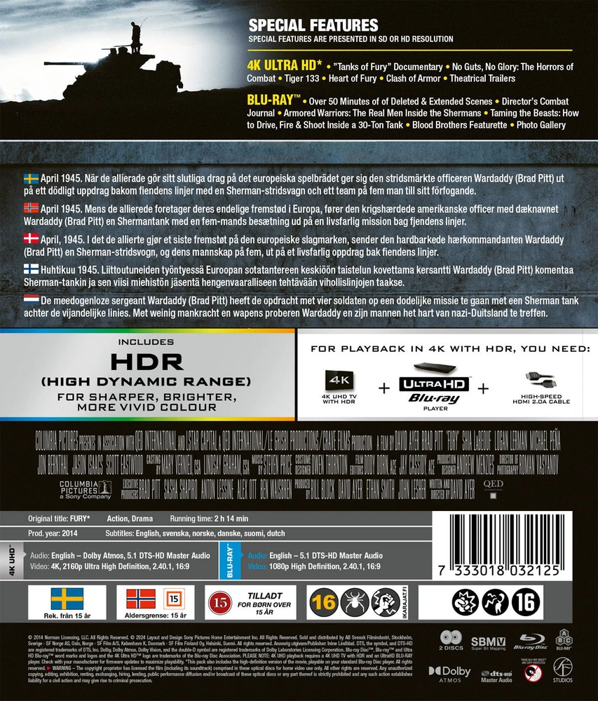 Sf Studios Fury (Brad Pitt)