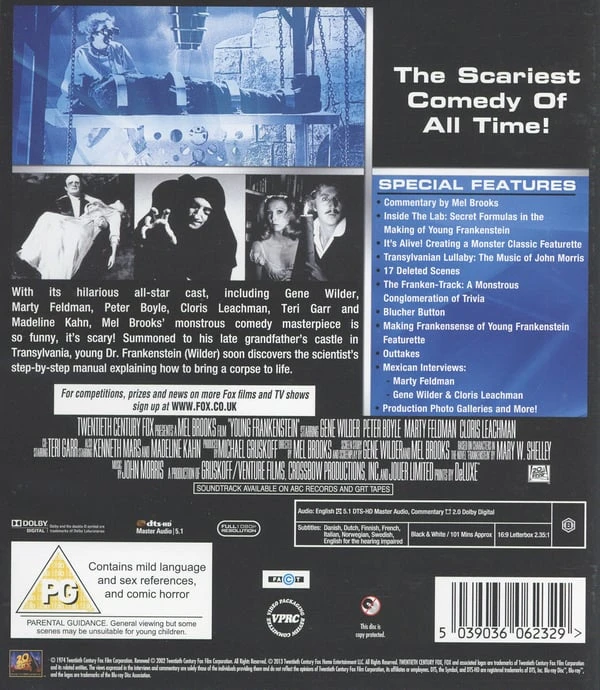 Sf Studios Jaunasis Frankenšteinas (Blu-ray)