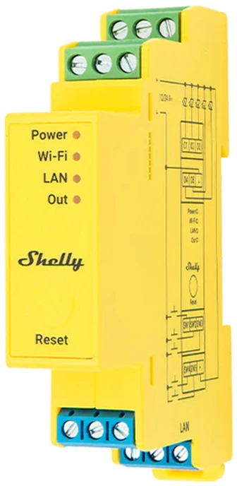Shelly Pro RGBWW PM LED valdymo modulis (LAN, WiFi, Bluetooth)