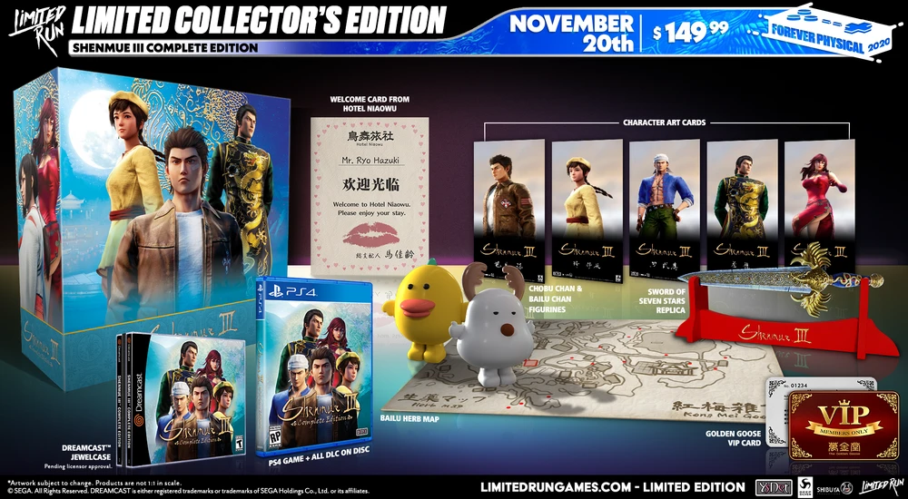 „Shenmue III: Complete Edition“ – kolekcininkų leidimas – „PlayStation 4“