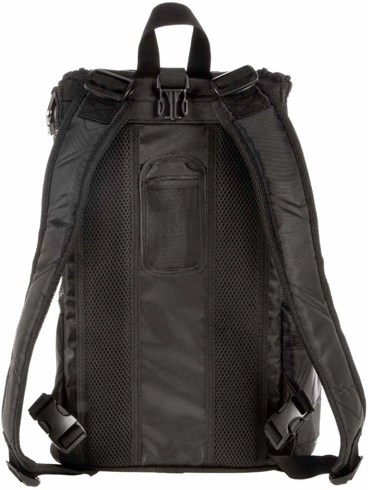 SHERPA - Prabangus augintinių nešioklė ir kuprinė, juoda, 43x26,5x26cm, 7kg - (786306550417)