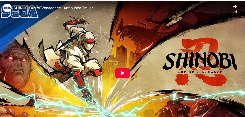 „Sega SHINOBI: Art of Vengeance“ (KODAS DĖŽUTĖJE)