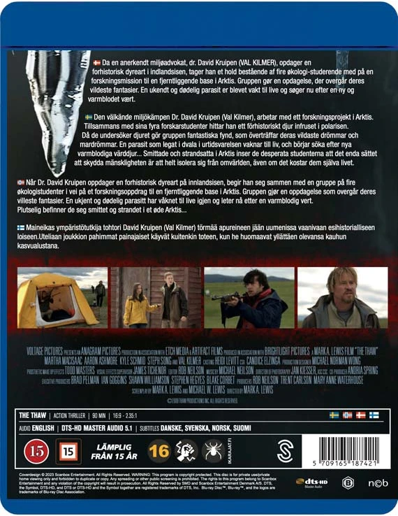 Showtimea Arkties protrūkis (dar žinomas kaip Atlydis) Val Kilmer