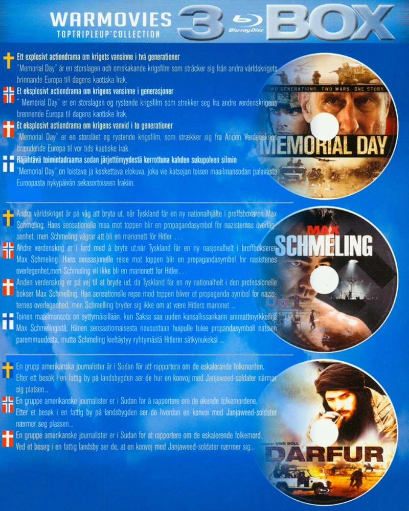 SHOWTIMEA KARO DĖŽUTĖ (Blu-ray) – 3 „Blu-ray“ karinių filmų kolekcija