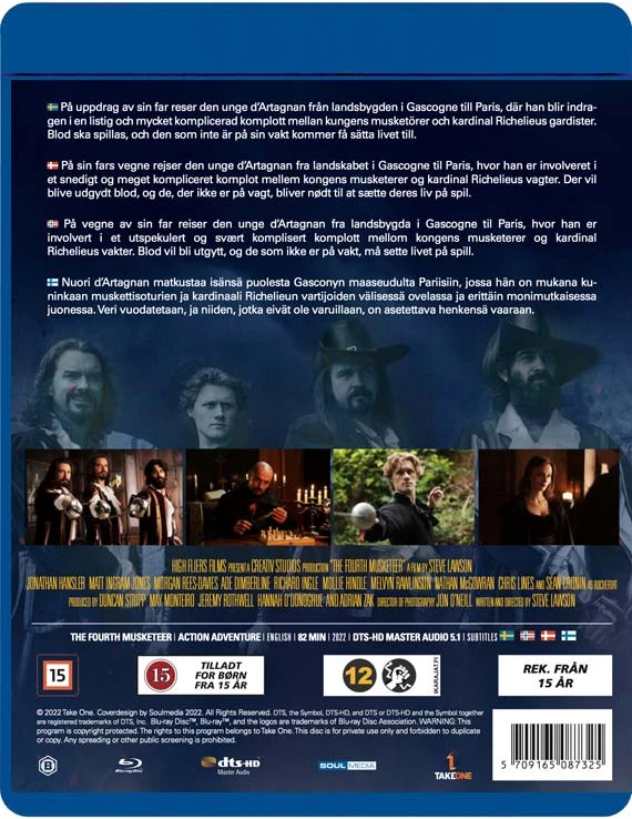 Showtimea KETVIRTASIS MUŠKIETININKAS - (Blu-Ray)